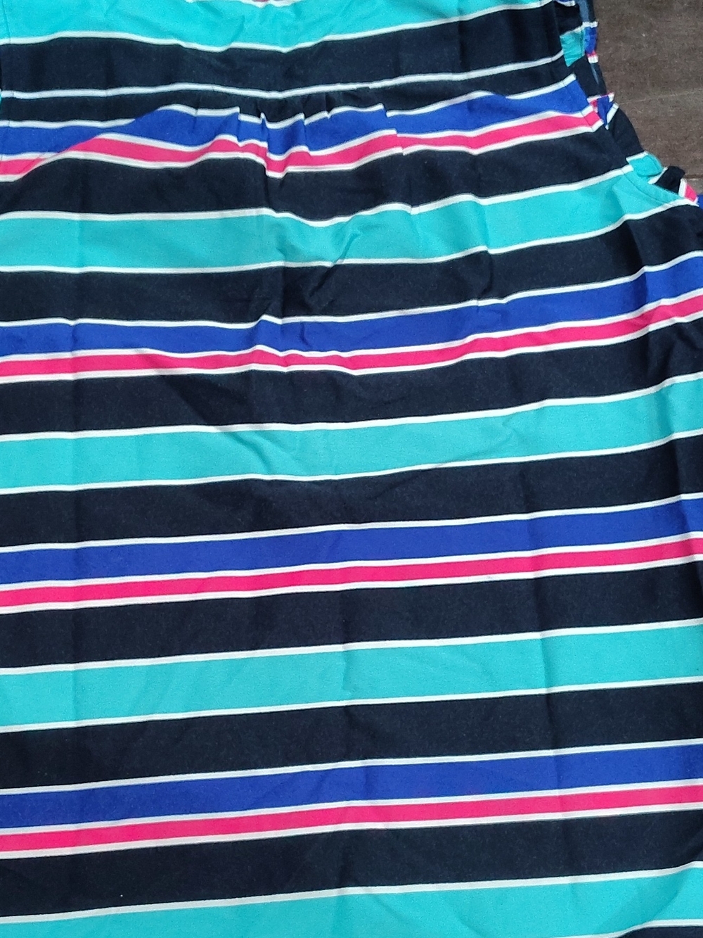 Tommy Hilfiger Navy, Teal & Pink Striped Blouse - Picture 10 of 10